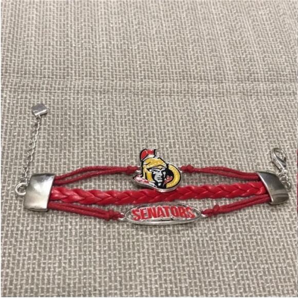 NHL Ottawa Senators Red Braided Bracelet - Picture 2 of 7